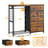 Hall Tree with Shoe Bench and Coat Rack-1505324356