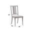 Ensemble de 2 chaises d'appoint Marta en lin et finition naturelle beige