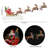 Christmas Winter Santa's Sleigh with 8 Reindeers