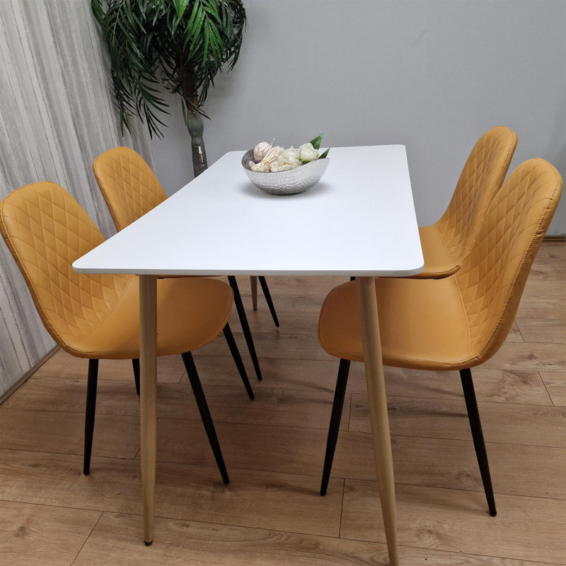 Ampthill 3 - Person Dining Set, Mustard
