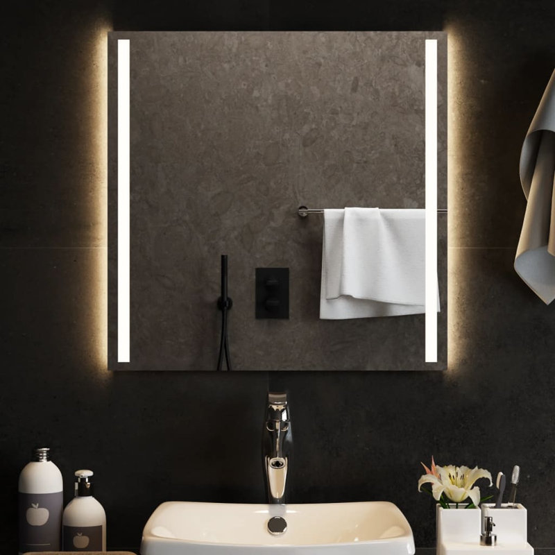 Kareny Flat Wall Mirror, 60cm H x 60cm W