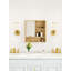 Armoire de rangement murale en bois naturel avec rangement en bois aggloméré