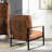 Ramaz Faux Leather Armchair-1034074991