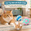 Ensemble de 6 balles pompon souples de 5 cm avec clochettes, jouets interactifs pour chats et chatons d'intérieur et d'extérieur, à mâcher et à griffer.