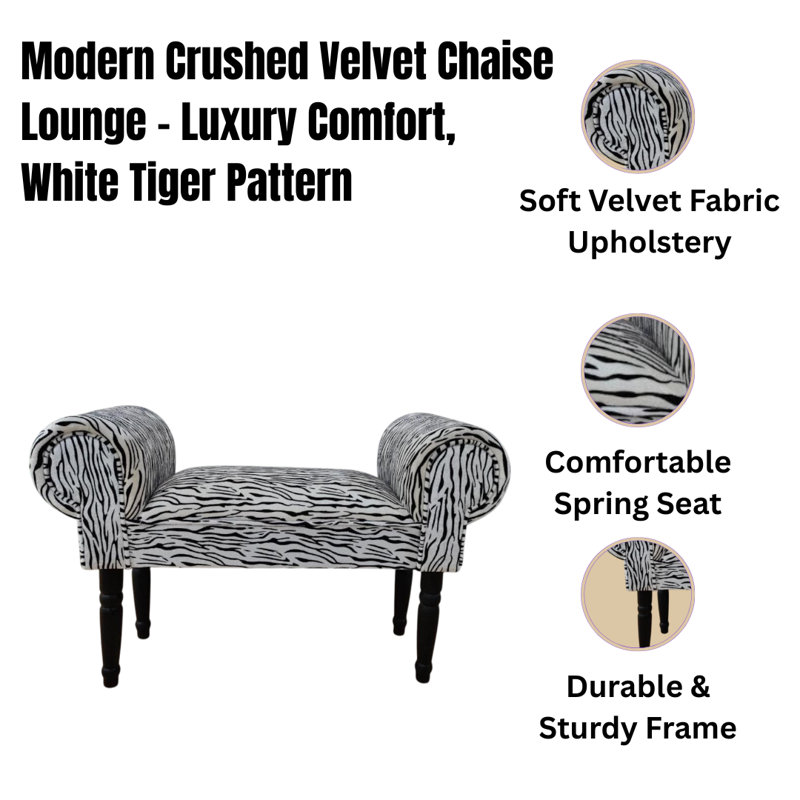 Velvet Upholstered Bench