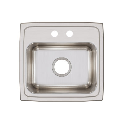 Lustertone 17" L x 16" W Drop-In Kitchen Sink