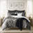 Wave Coal Comforter & 2 Shams Set California King-120854688