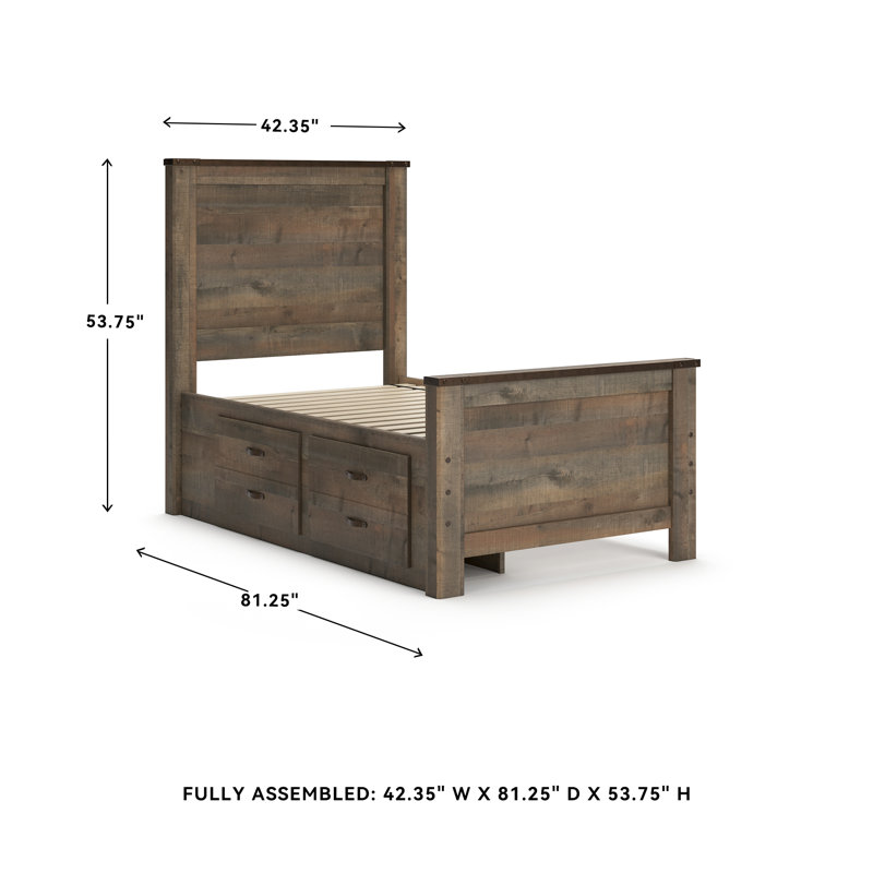 Ensey Kids Twin with Drawers