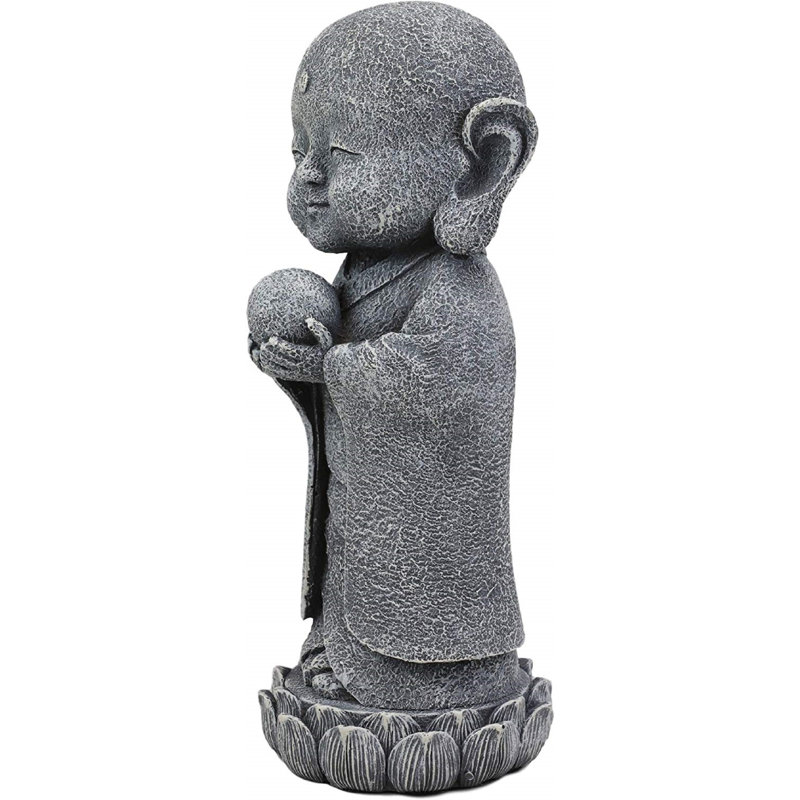 Monk jizo namaste japonaise sur fleur de lotus Pontiac
