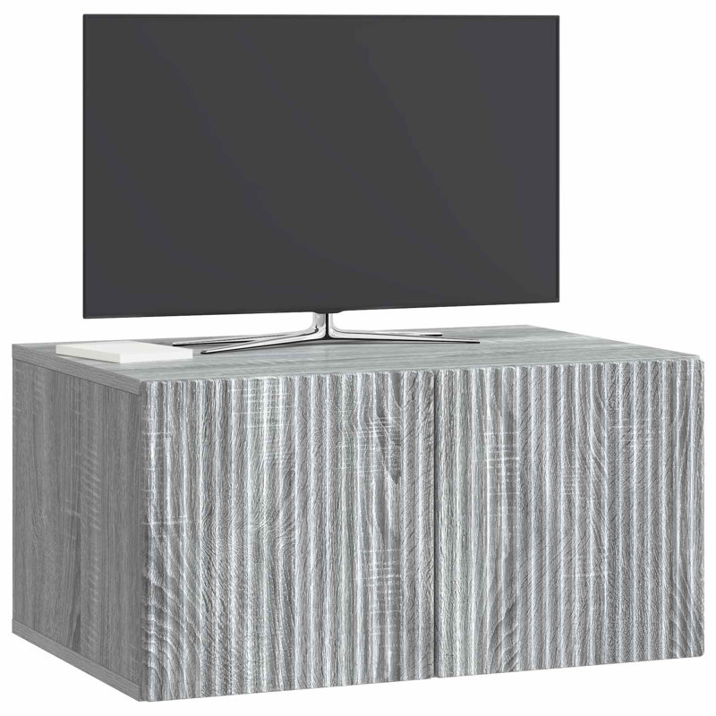 Unfinished TV Stand, 30cm H x 59.5cm L x 41cm W, Grey Sonoma
