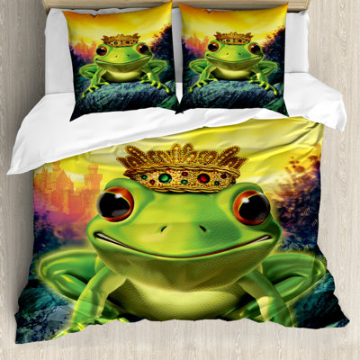 Cristina Green/Yellow Microfibre Duvet Cover Set