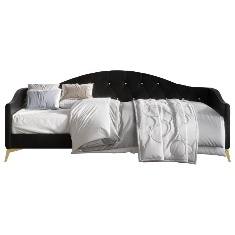 Biquele Upholstered Daybed, Black