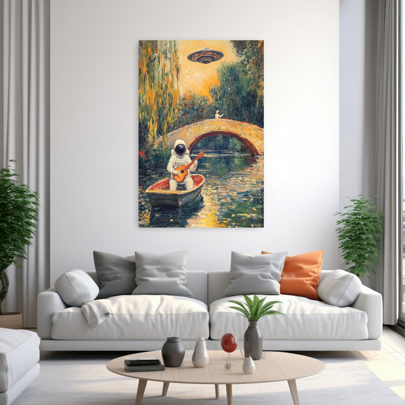 Art contemporain, art contemporain surréel, H 60 po x l 40 po