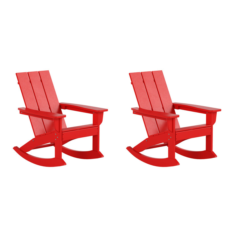 Joubert Outdoor Adirondack Set, Red