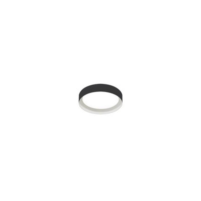 157AA9DC82124089B3C092F91E48101F Petitt 12" LED Flush Mount, 3000k, Black/White
