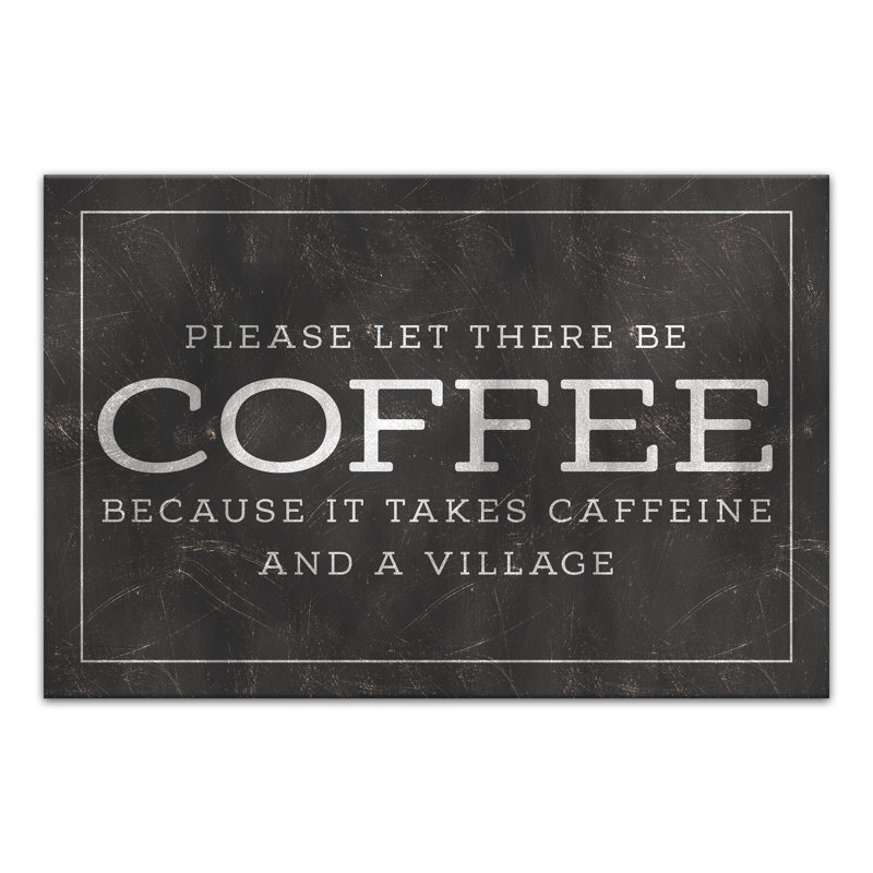 Please Let There Be Coffee Canvas Print, 16" H x 24" W