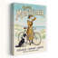 «Elegant Woman Beach Ride Classic Elegant Retro Dog Coastal», reproduction d'art mural-133610473