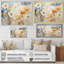Collage botanique jaune I - art botanique abstrait-576344061-576344053