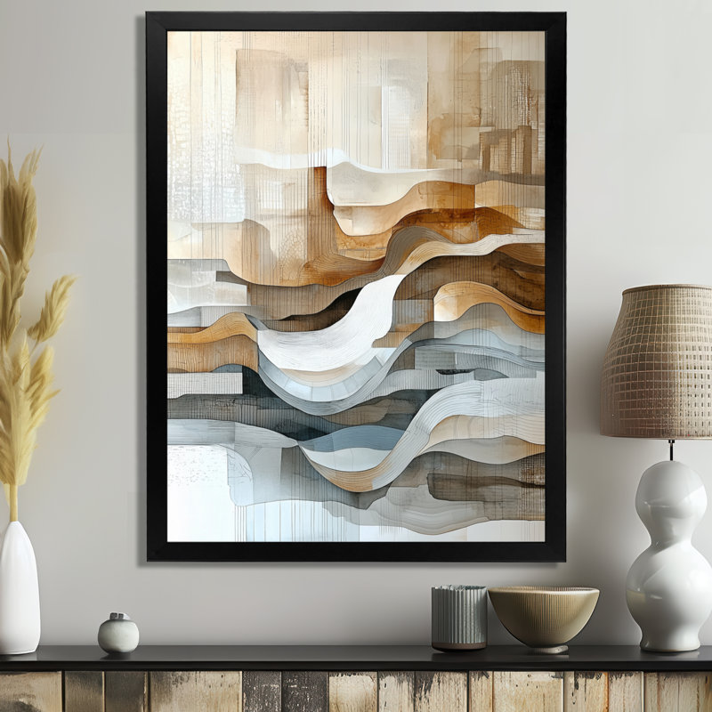 Noriane - Abstract Canvas Wall Art, H 32 po x l 16 po, Reproduction encadrée d'une seule photo noire