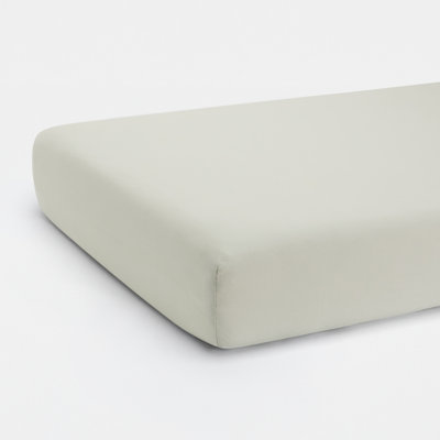  Organic 100% Cotton Percale Baby Fitted Crib Sheet - Brushed for a Soft and Gentle Feel - Solid Colors for Boys & Girls