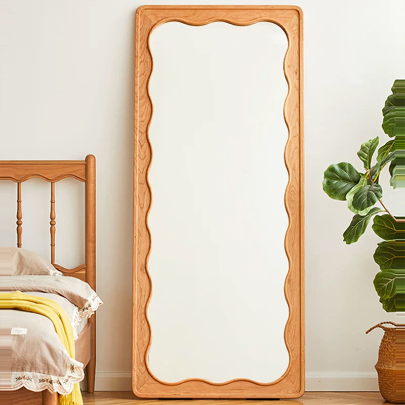 Rectangle Solid + Manufactured Wood Full Length Mirrors