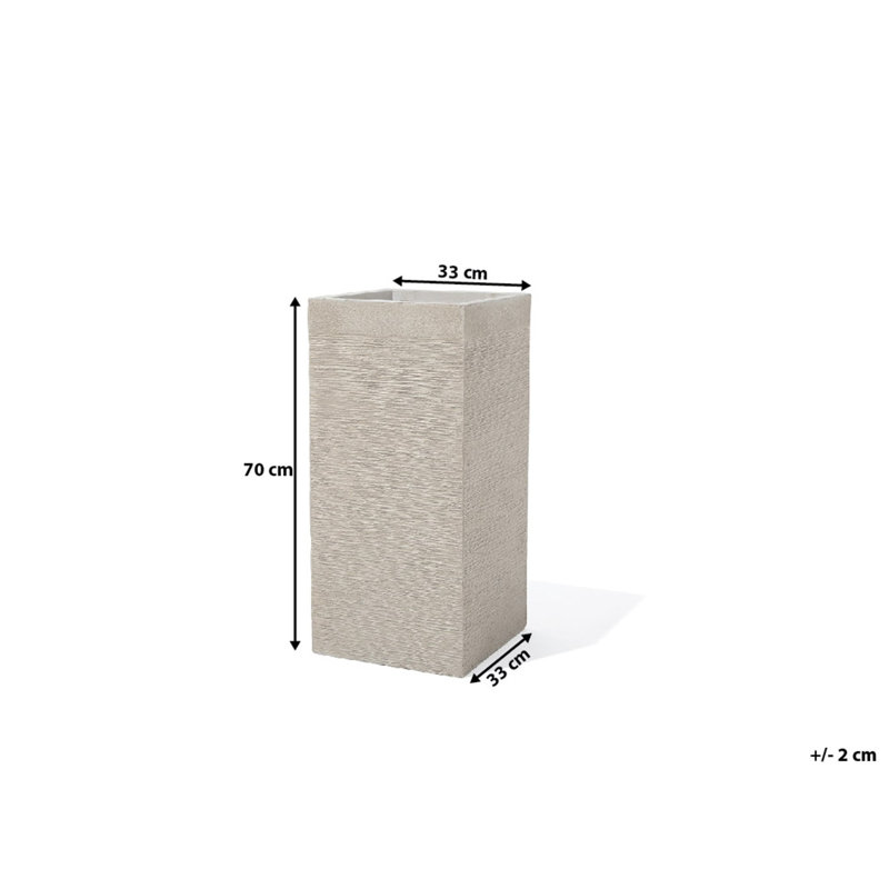 Adlai Pot Planter, Beige, 1, 70cm H x 33cm W x 33cm D