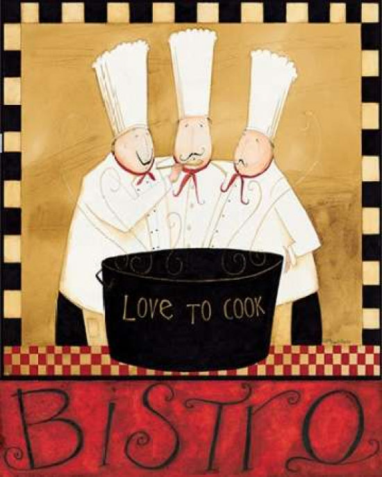 Impression de bistro Bistro Chefs par Dan DiPaolo (24 x 36) # DDPRC001A
