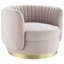 Chaise pivotante en velours performance Embrace-100565373