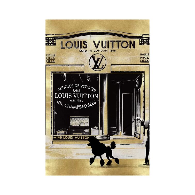 Bless international Vintage Woodgrain Louis Vuitton Sign 2 by  5by5collective - Advertisements - Wayfair Canada