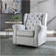 Chaise pivotante grise avec fauteuil oscillant