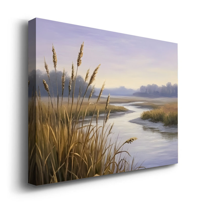 Art mural sur toile Marsh Grasses River