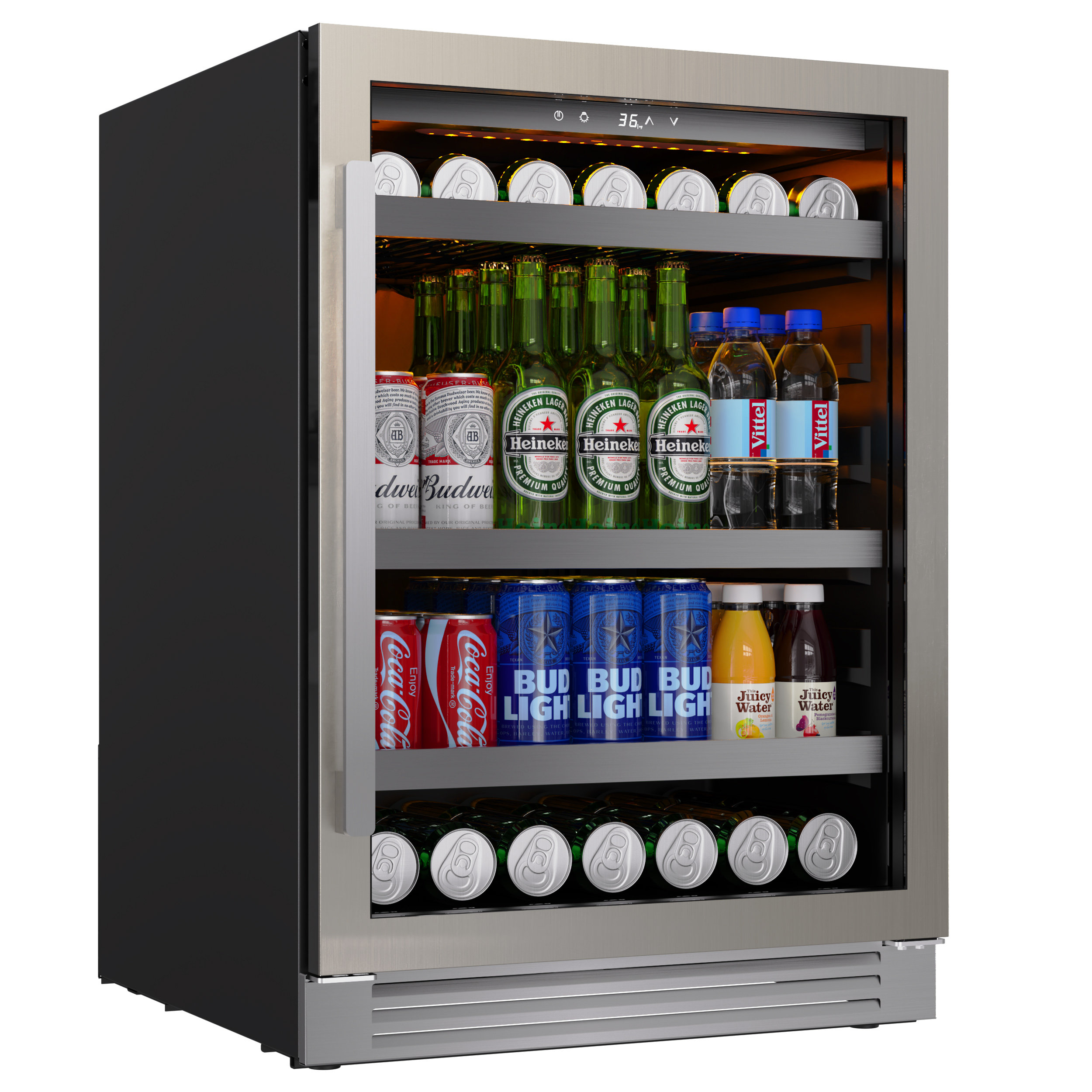 CLF 24'' 220 Cans (12 oz.) Builtin Beverage Refrigerator Beer Drink
