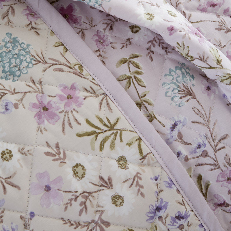 Ditsy Floral 200 Thread Count Cotton Reversible Bedspread