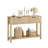 43" Farmhouse Wooden Entryway Console Table – 2-Drawer, 2-Tier Storage for Living Room, Foyer-342766634