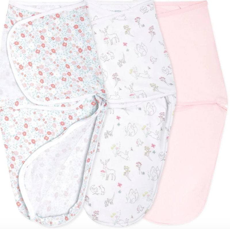 Easy Swaddle Wraps, Cotton, Fairy Tale Flowers