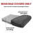 Medium Round Bud Velvet Bean Bag Cover - 27.5" X 27.5" - Gray-124344663