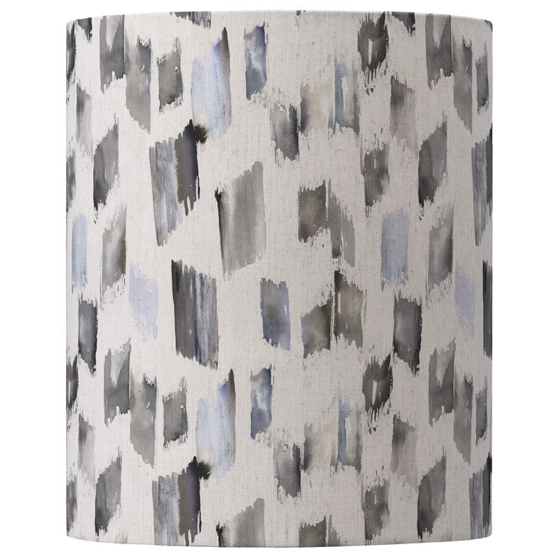 Cotton Round Lamp Shade ( No Direct Attachment Method ), Grey, 40cm H x 32cm W x 32cm D