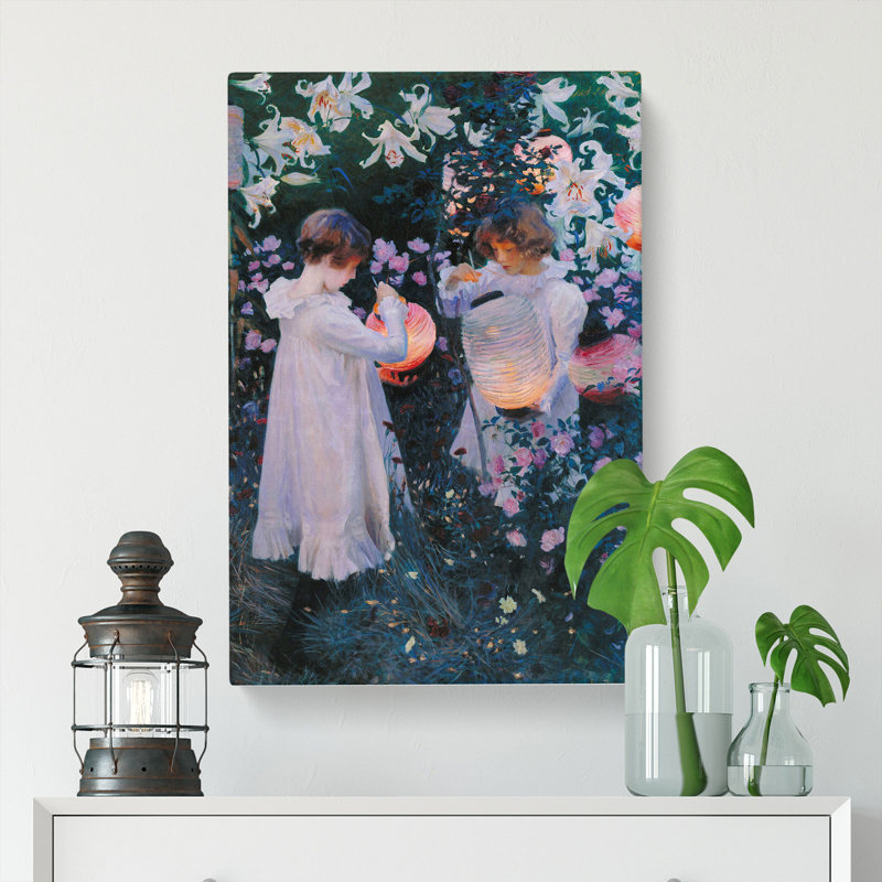 Carnation, Lily, Lily, Rose by John Singer Sargent - Wrapped Canvas Painting, 76cm H x 50cm W x 3cm D