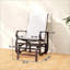 Ensemble de 2 chaises berçantes d'extérieur