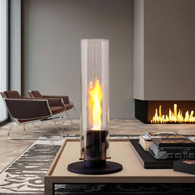 Raniyah Bio-Ethanol Tabletop Fireplace with Flame Guard