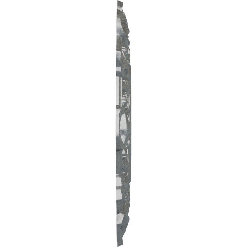 Endurathane Preston Ceiling Medallion, 17 1/2"OD x 4"ID x 1"P (Fits Canopies up to 4"), Hand-Painted Platinum Finish