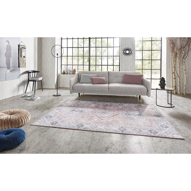 Gratia Tufted Antique Pink Rug, Rectangle 160 x 230cm