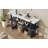 Narrow Console Table with Marble Effect Top, Retro Entryway Table with Open Shelf-1205398482
