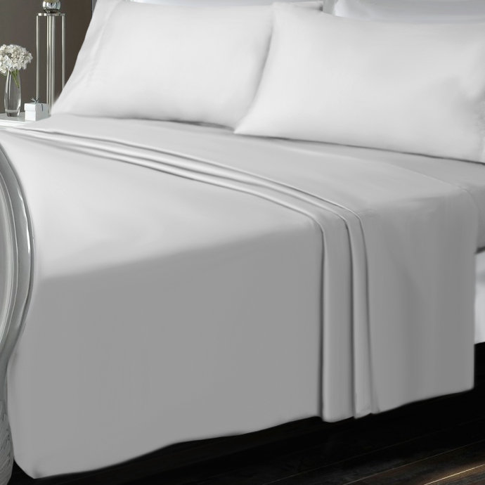 Egyptian Microfiber Solid Colour Sheet Set, Twin, Pure White