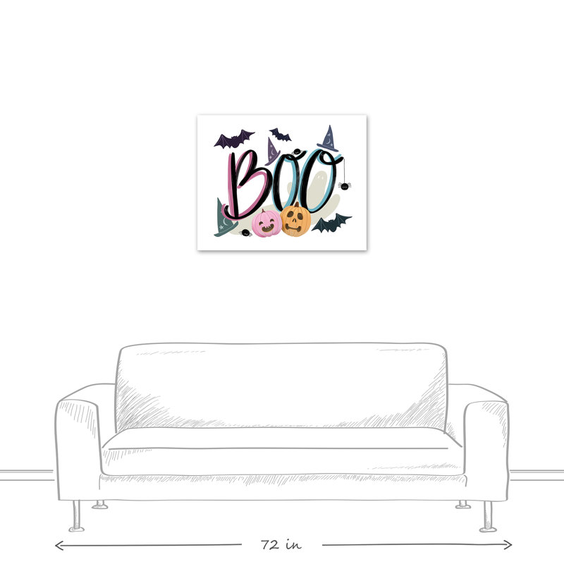 Boo, reproduction d'icônes sur toile, H 24 po x l 30 po x P 1,25 po
