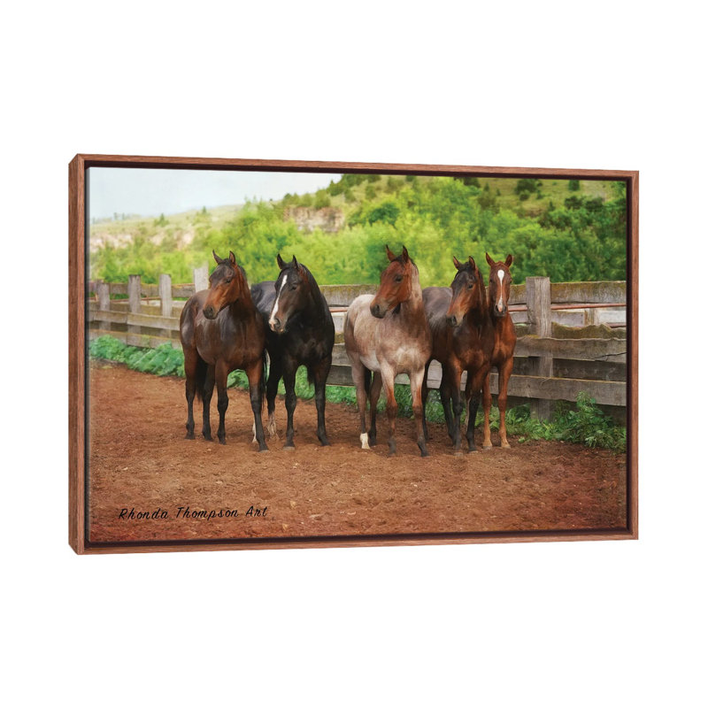 Band of Brothers 1 Piece Floater Frame Wall Art on Canvas, 66.04 cm H x 45.72 cm W, Brown Floater Frame
