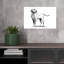 Attentif croquis de chien, reproduction d'art mural contemporain-1251098645