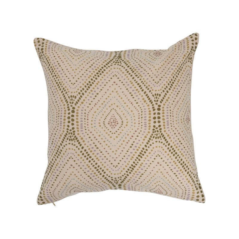  Coussin en coton à imprimé pois