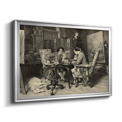 Les joueurs d'échecs - Ernest Meissonier - Toile tendue avec châssis, 1858