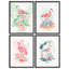 Art tropical, flamant rose tropical-104788878-104788883